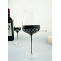 Black stem champagne glass set